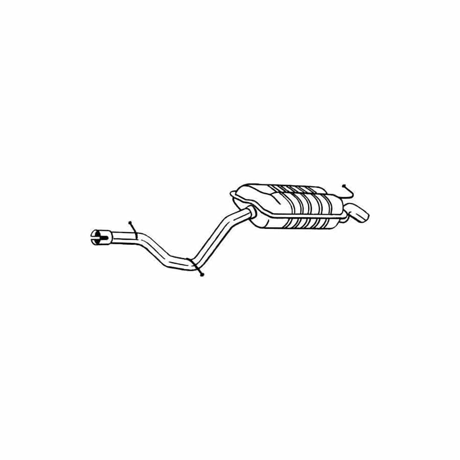 Bosal 279-615 Rear Silencer Suitable for Mercedes-Benz E-Class