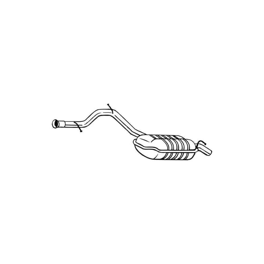 Bosal 279-691 Rear Silencer Suitable for Mercedes-Benz E-Class