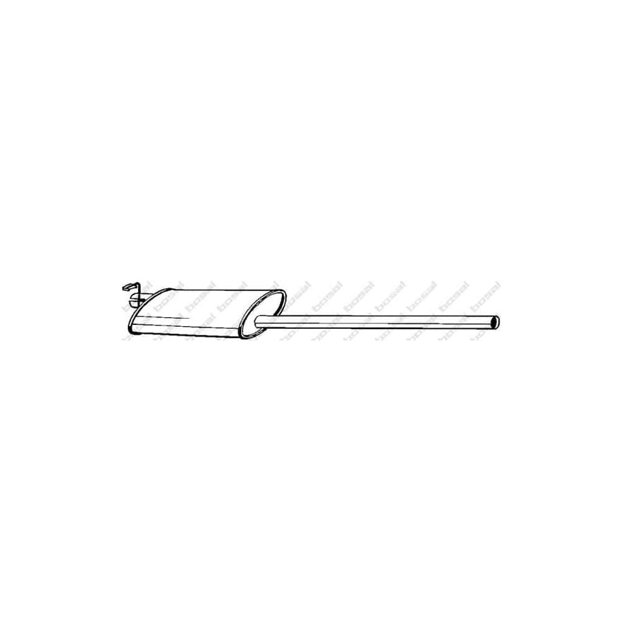 Bosal 280-631 Middle Silencer for Ford Transit