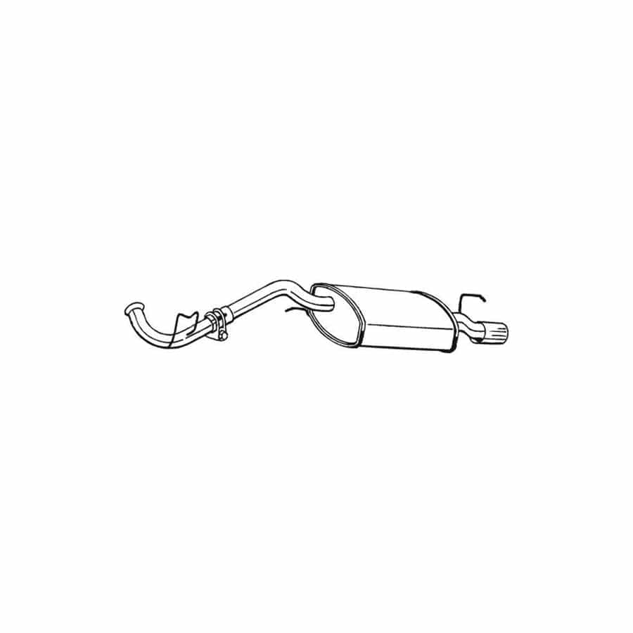 Bosal 282-511 Rear Silencer for Renault Clio I Hatchback