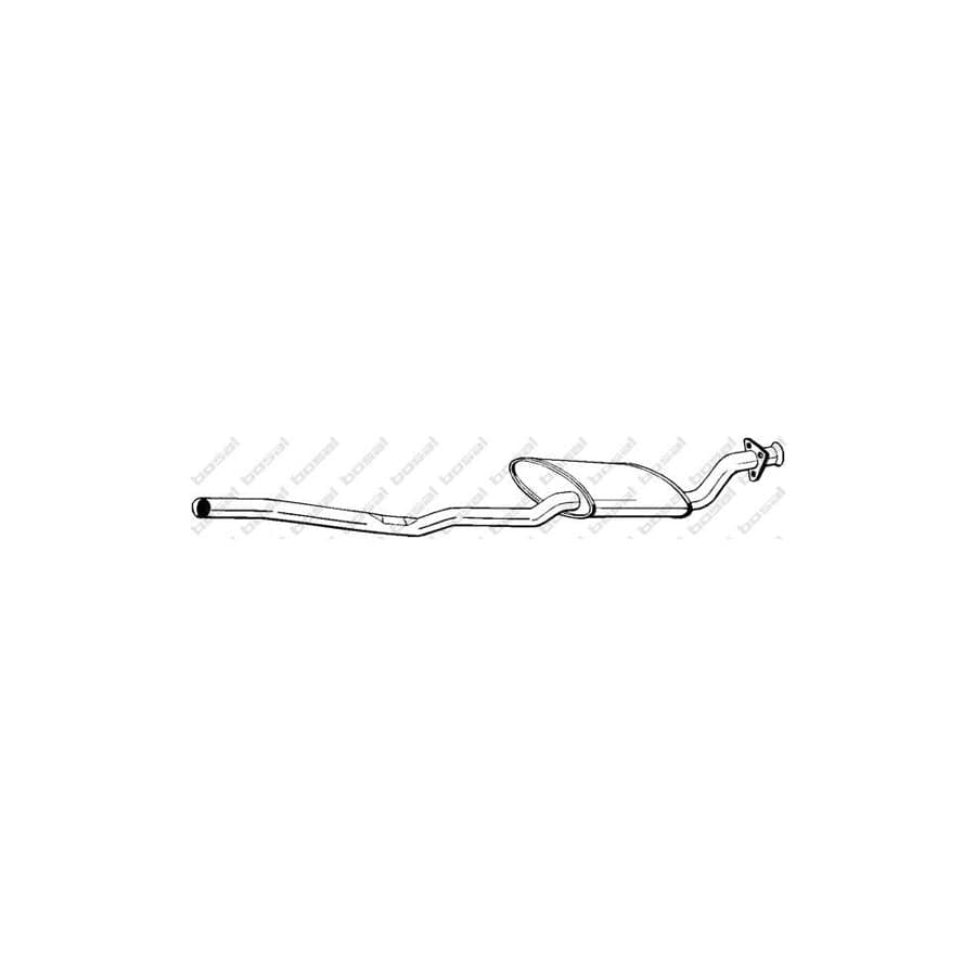 Bosal 284-097 Middle Silencer for Audi 90 B3 (89, 89Q, 8A)