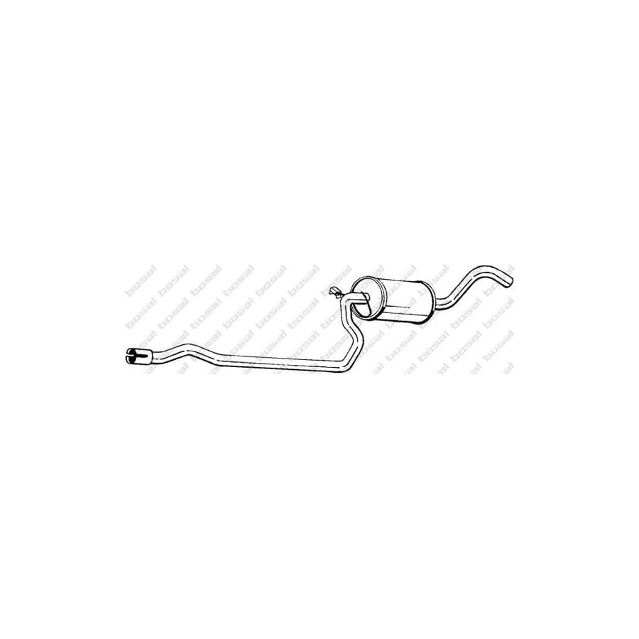 Bosal 285-045 Middle Silencer for Ford Fiesta Mk3 Hatchback (Gfj)