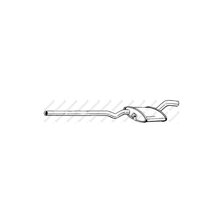 Bosal 285-465 Middle Silencer for VW Golf II Hatchback (19E, 1G1)