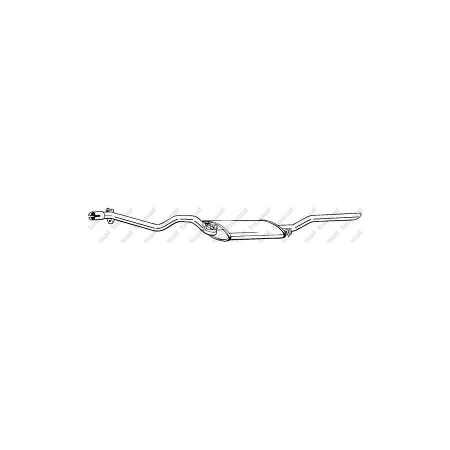 Bosal 286-305 Rear Silencer for VW Jetta Mk2 (19E, 1G2, 165)