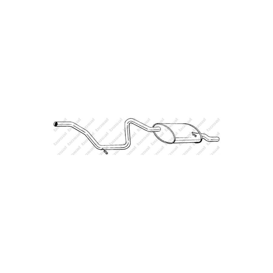 Bosal 287-695 Rear Silencer for Ford Escort Mk4 Hatchback (Gaf, Awf, Abft)