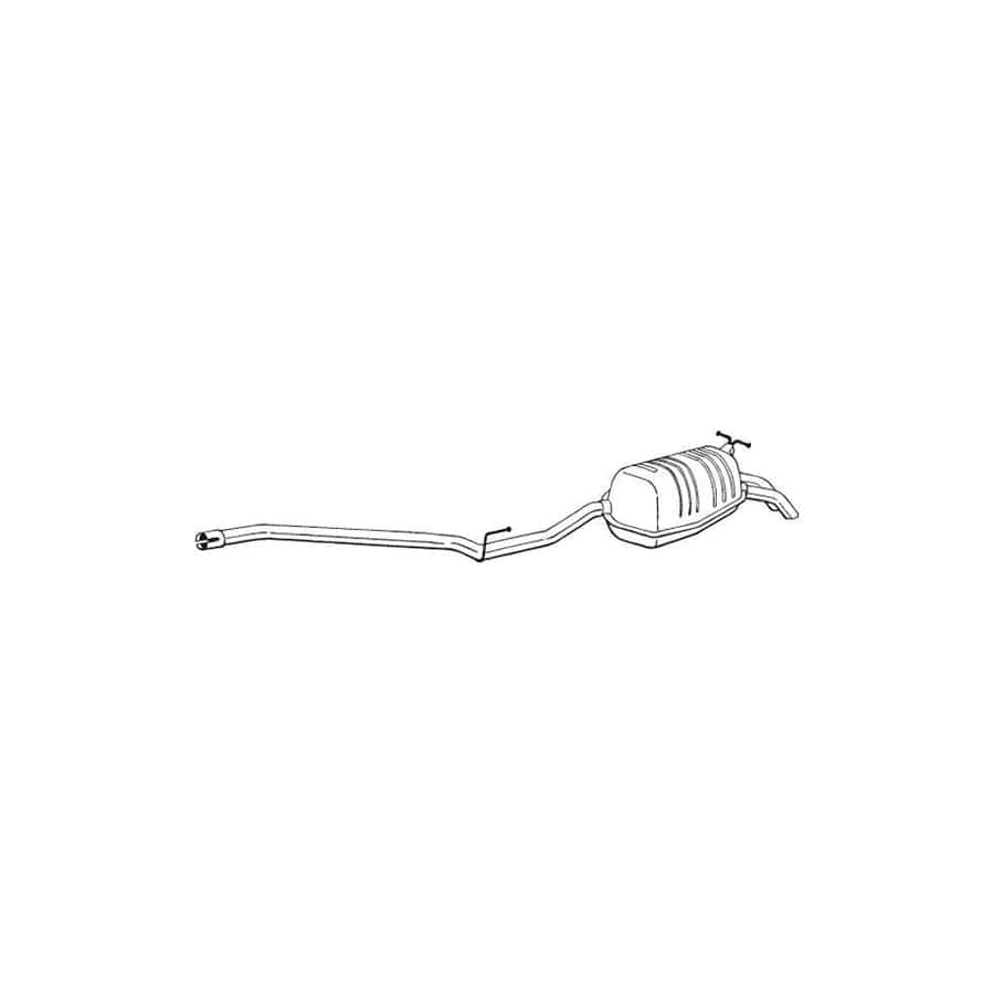 Bosal 289-119 Rear Silencer Suitable for Mercedes-Benz E-Class Saloon (W210)