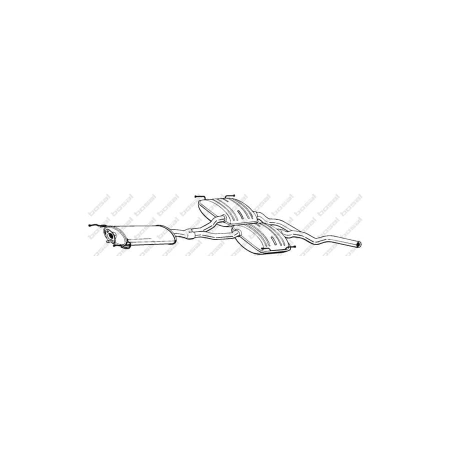 Bosal 289-209 Middle Silencer for Ford Scorpio