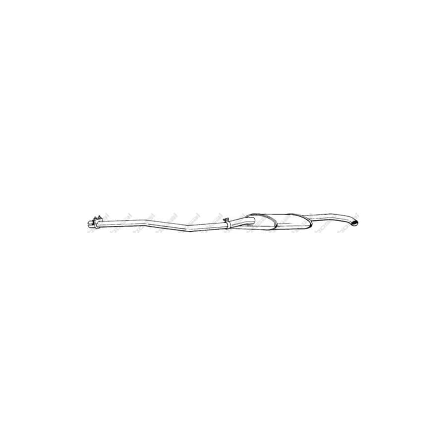 Bosal 289-903 Middle Silencer Suitable for Mercedes-Benz /8 (W115) Saloon