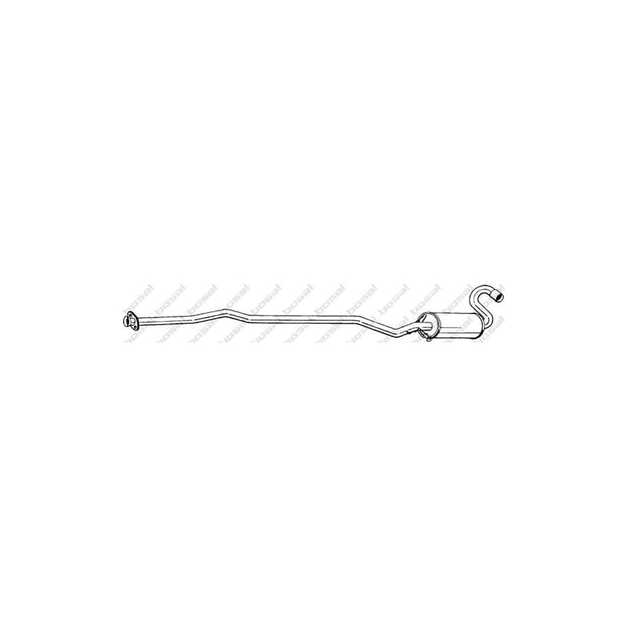 Bosal 291-665 Middle Silencer for Ford Escort