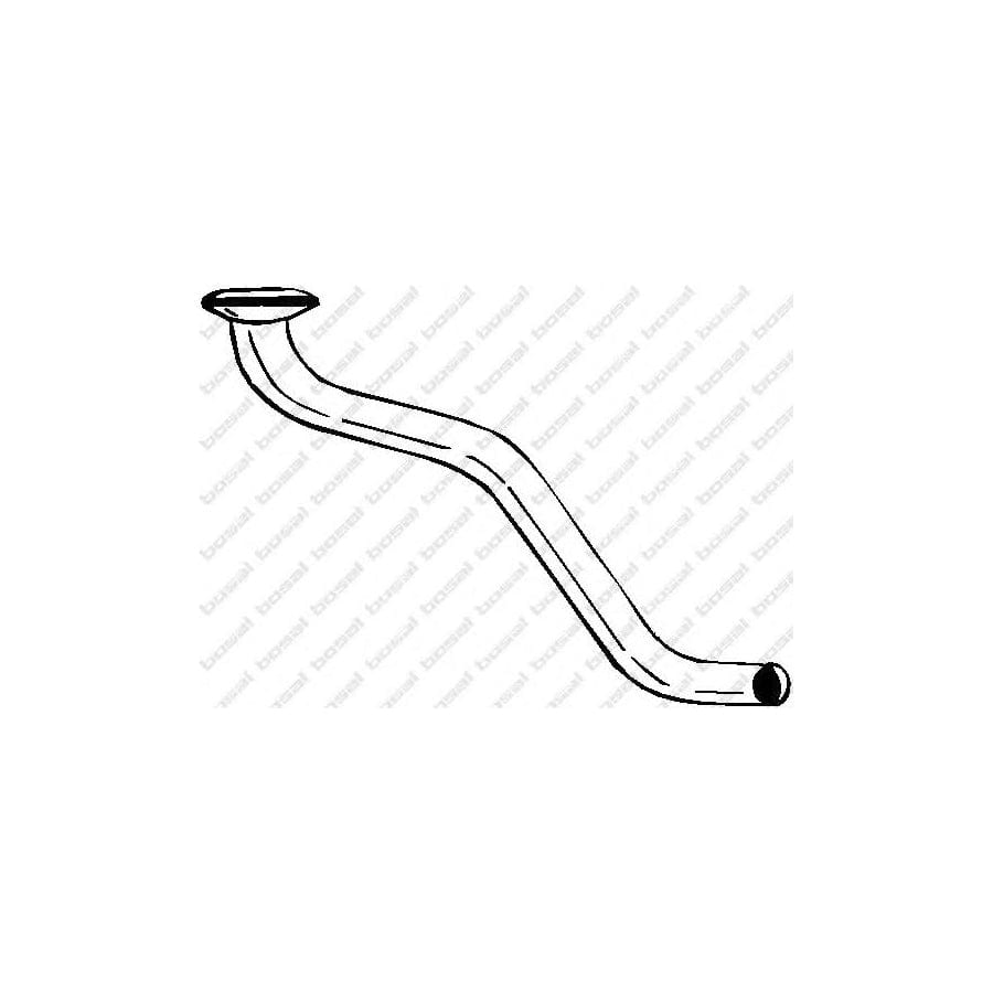 Bosal 768-903 Exhaust Pipe Suitable for Mercedes-Benz /8 (W115) Saloon