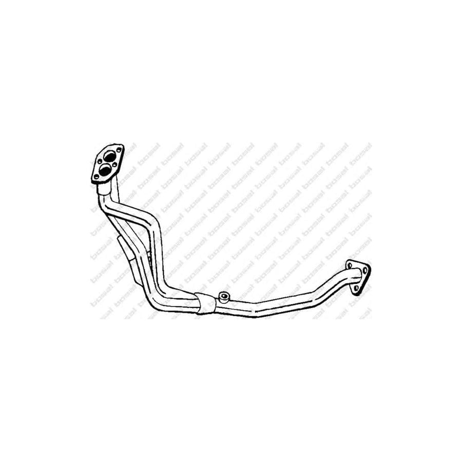 Bosal 836-043 Exhaust Pipe for Opel Omega