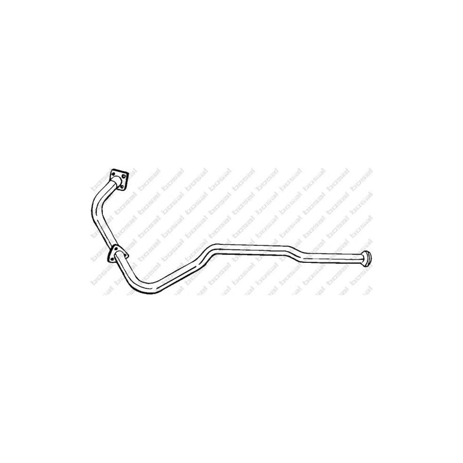 Bosal 873-344 Exhaust Pipe for Land Rover 88/109 (Lr)