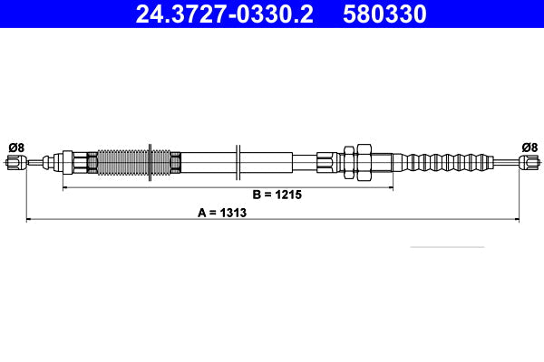 BOSCH 1987477067 Parking Brake Cable Pull
