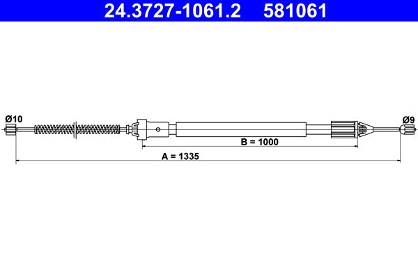 BOSCH 1987477636 Parking Brake Cable Pull