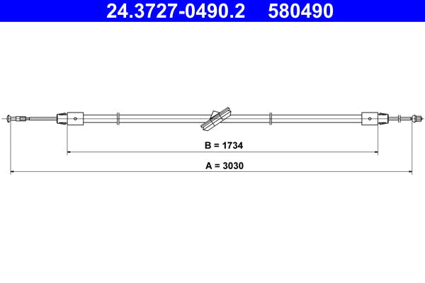 BOSCH 1987477660 Parking Brake Cable Pull