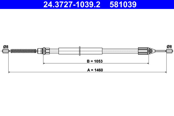 BOSCH 1987477708 Parking Brake Cable Pull