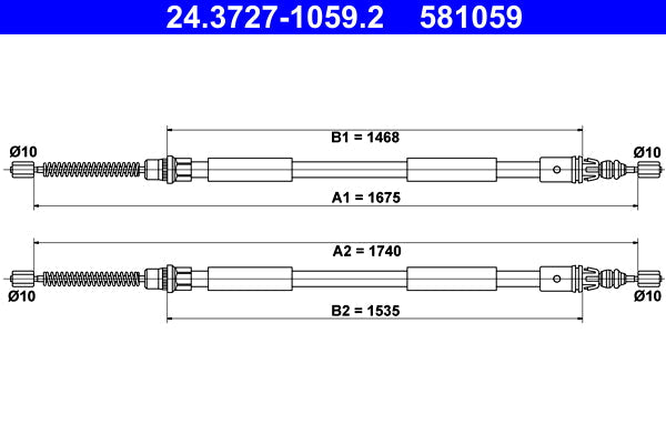 BOSCH 1987477950 Parking Brake Cable Pull