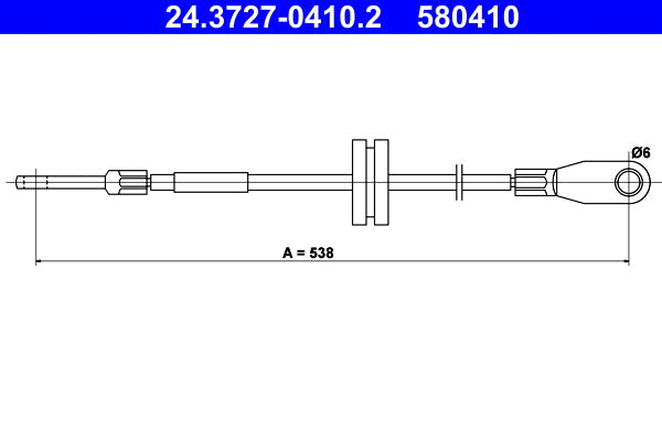 BOSCH 1987477961 Parking Brake Cable Pull