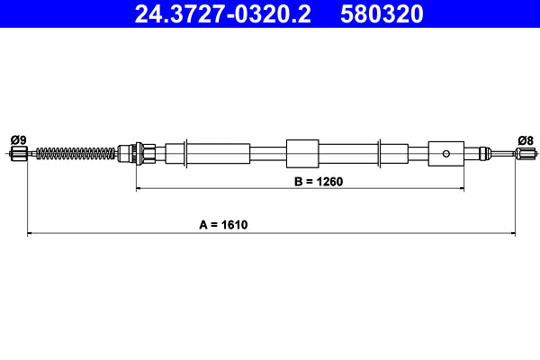 BOSCH 1987477978 Parking Brake Cable Pull