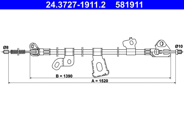 BOSCH 1987482260 Parking Brake Cable Pull