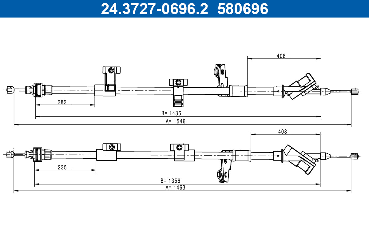 BOSCH 1987482267 Parking Brake Cable Pull