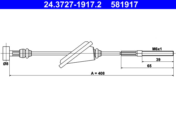 BOSCH 1987482279 Parking Brake Cable Pull