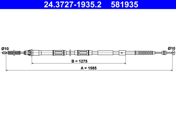 BOSCH 1987482341 Parking Brake Cable Pull