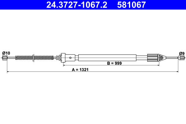 BOSCH 1987482448 Parking Brake Cable Pull