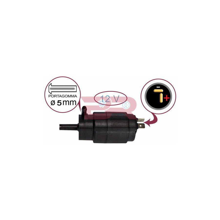 Botto Ricambi Brac5729 Water Pump, Window Cleaning for Iveco Daily