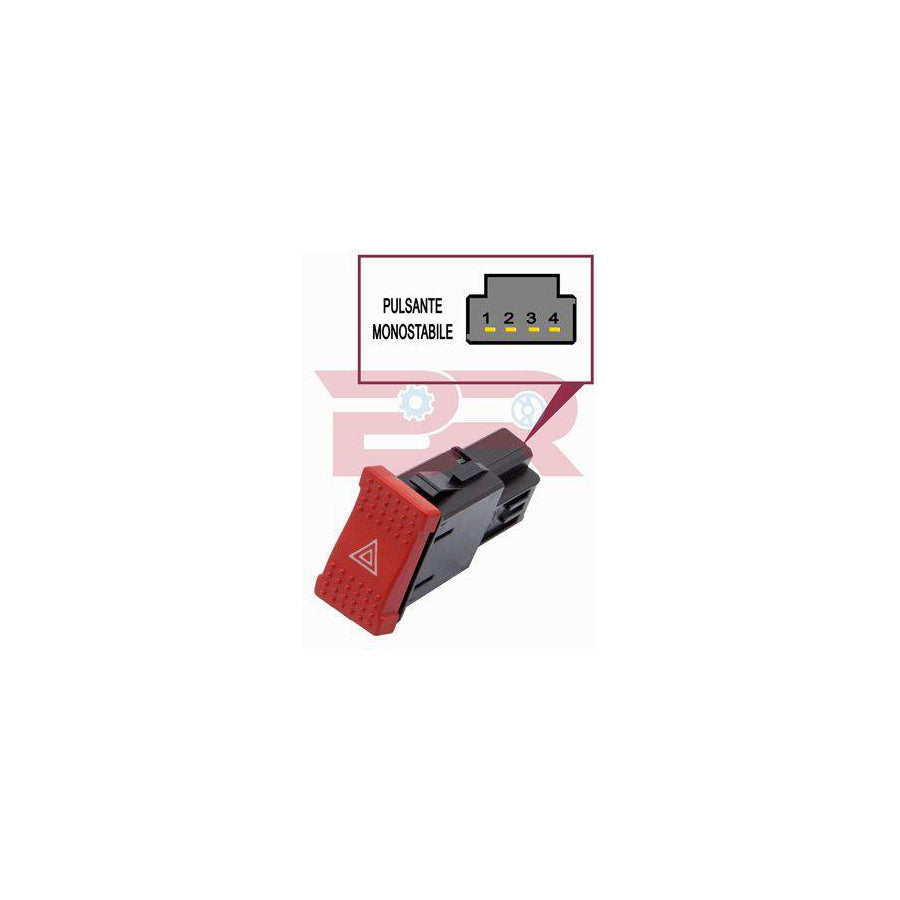 Botto Ricambi Brel1526 Hazard Light Switch for Iveco Daily