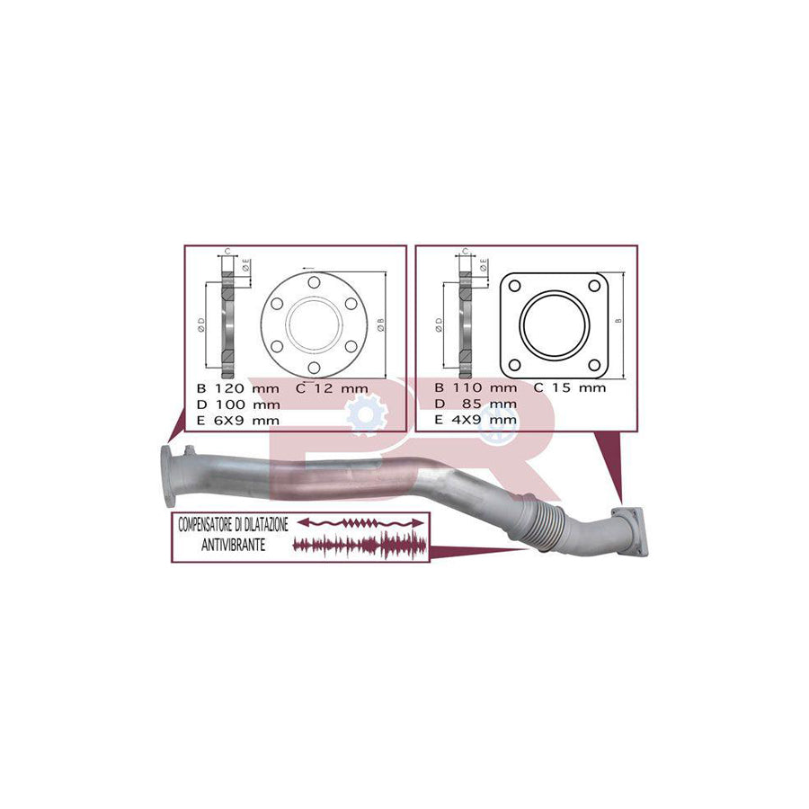 Botto Ricambi Brm9621 Exhaust Pipe