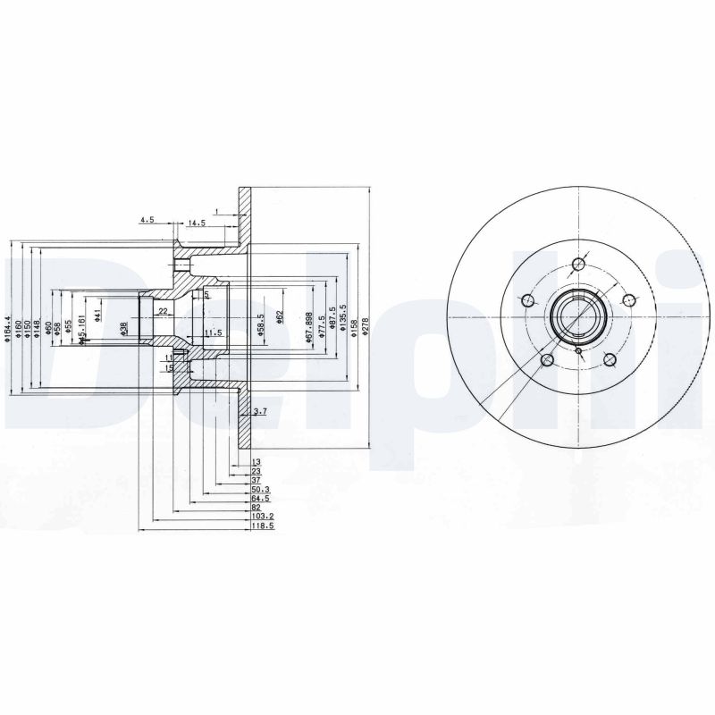 DELPHI BG310 Brake Disc .