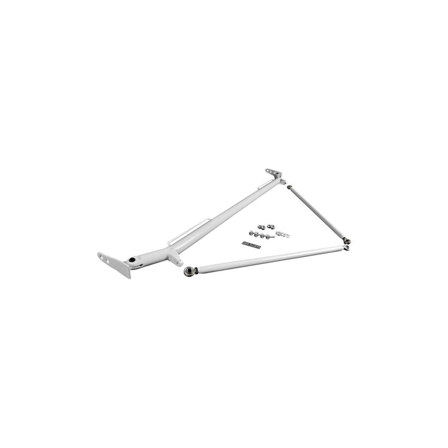 BRAUM 05-14 Ford Mustang Harness Bar White Gloss