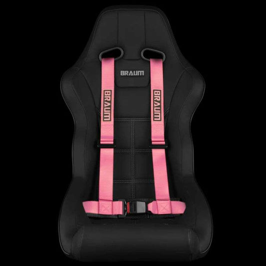 BRAUM 4 Pt - Racing Harness 2” Strap - Pink