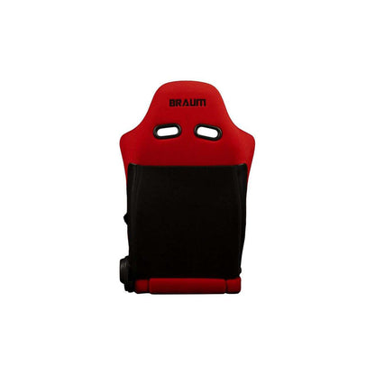 BRAUM Advan Series Sport Reclinable Seats (Red Cloth Black Stitching) – Priced Per Pair