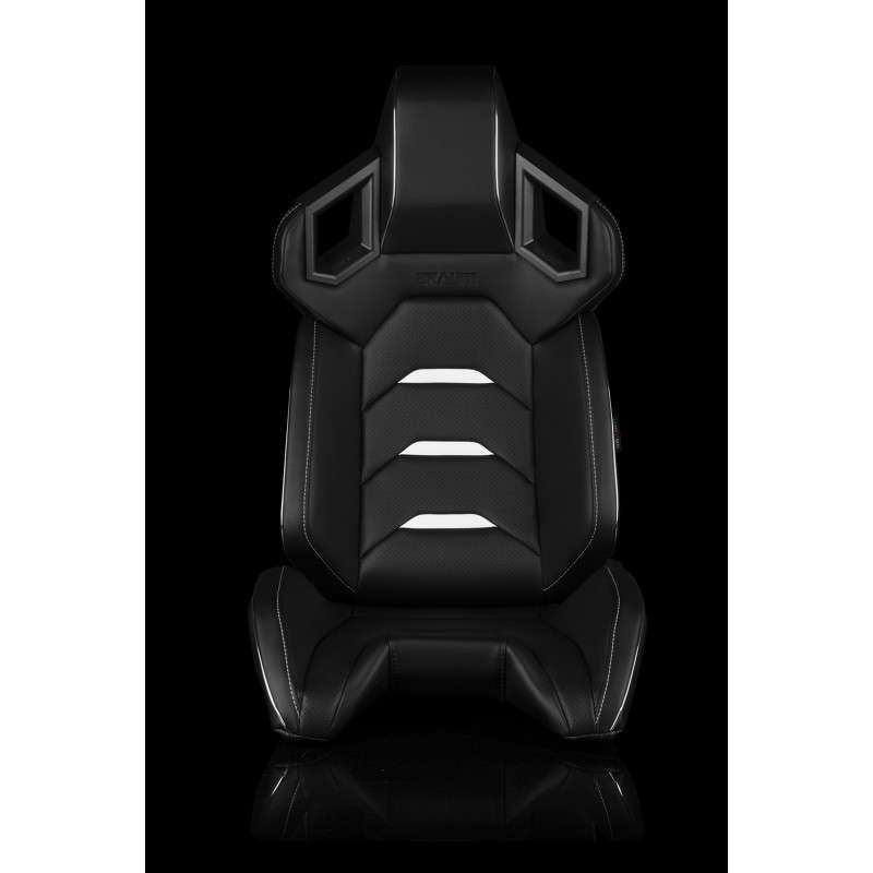 BRAUM Alpha-X Series Racing Seats (Black & White) – Pair