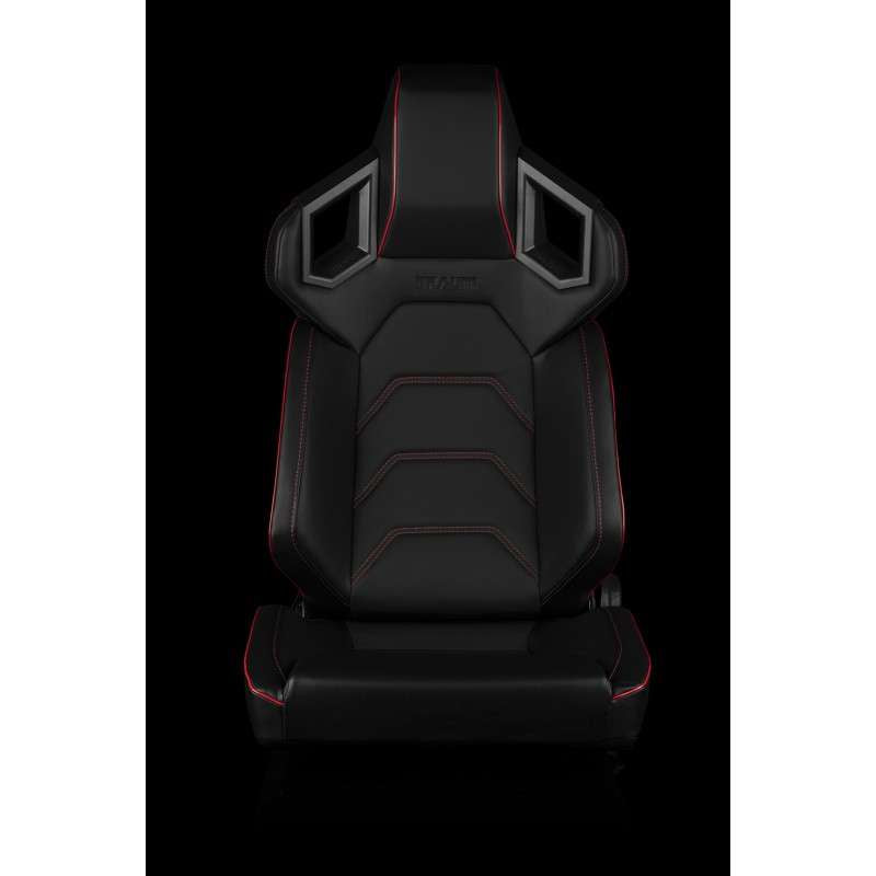 BRAUM Alpha-X Series Racing Seats (Red Stitching | Low Base Version) – Pair