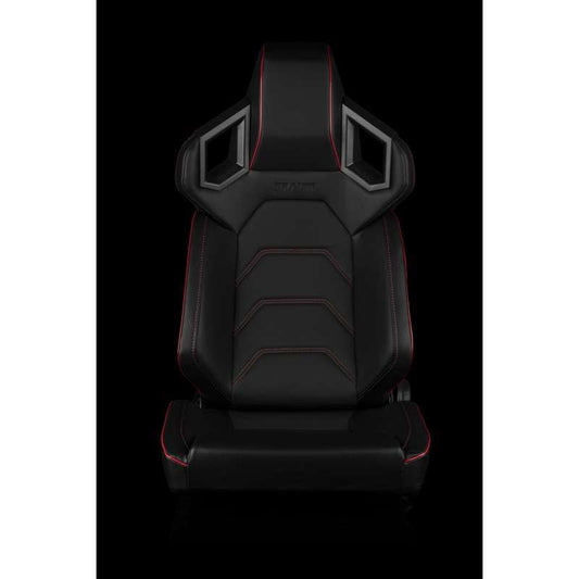 BRAUM Alpha-X Series Racing Seats (Red Stitching | Low Base Version) – Pair