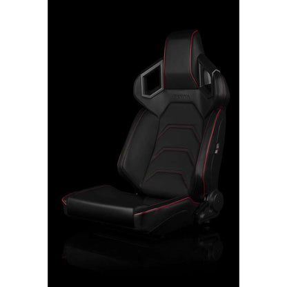 BRAUM Alpha-X Series Racing Seats (Red Stitching | Low Base Version) – Pair