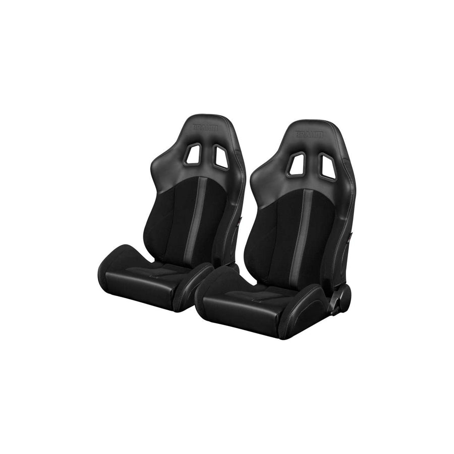 BRAUM Defender Series Racing Seats (Black Stripe) – Pair