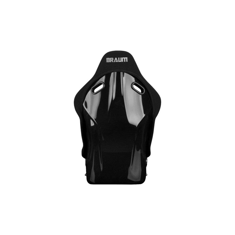 BRAUM Falcon-S Series Fixed Back Bucket Composite Seat (Black Cloth Alcantara Inserts Grey Stitching) - Priced Per Seat