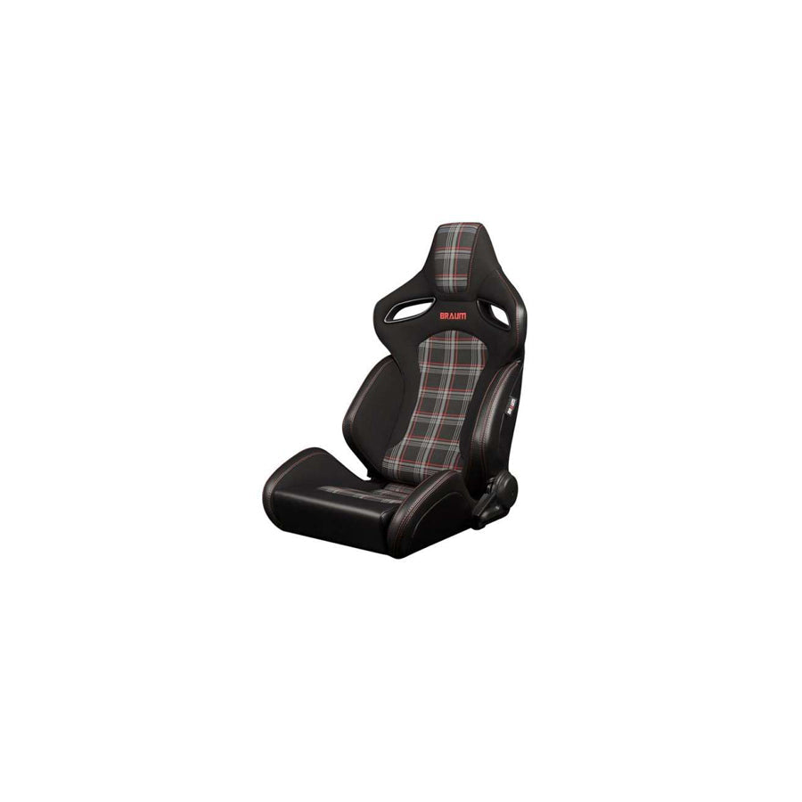 BRAUM Orue-S Series Sport Reclinable Seats (Black & Red Plaid) – Pair