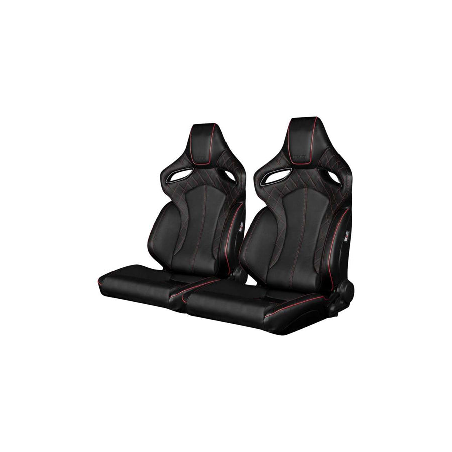 BRAUM Orue Series Racing Seats (Diamond Ed. Red Stitching) – Pair