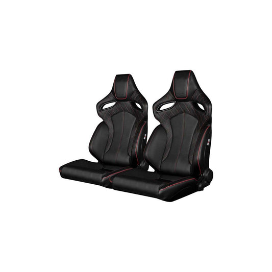 BRAUM Orue Series Racing Seats (Diamond Ed. Red Stitching) – Pair