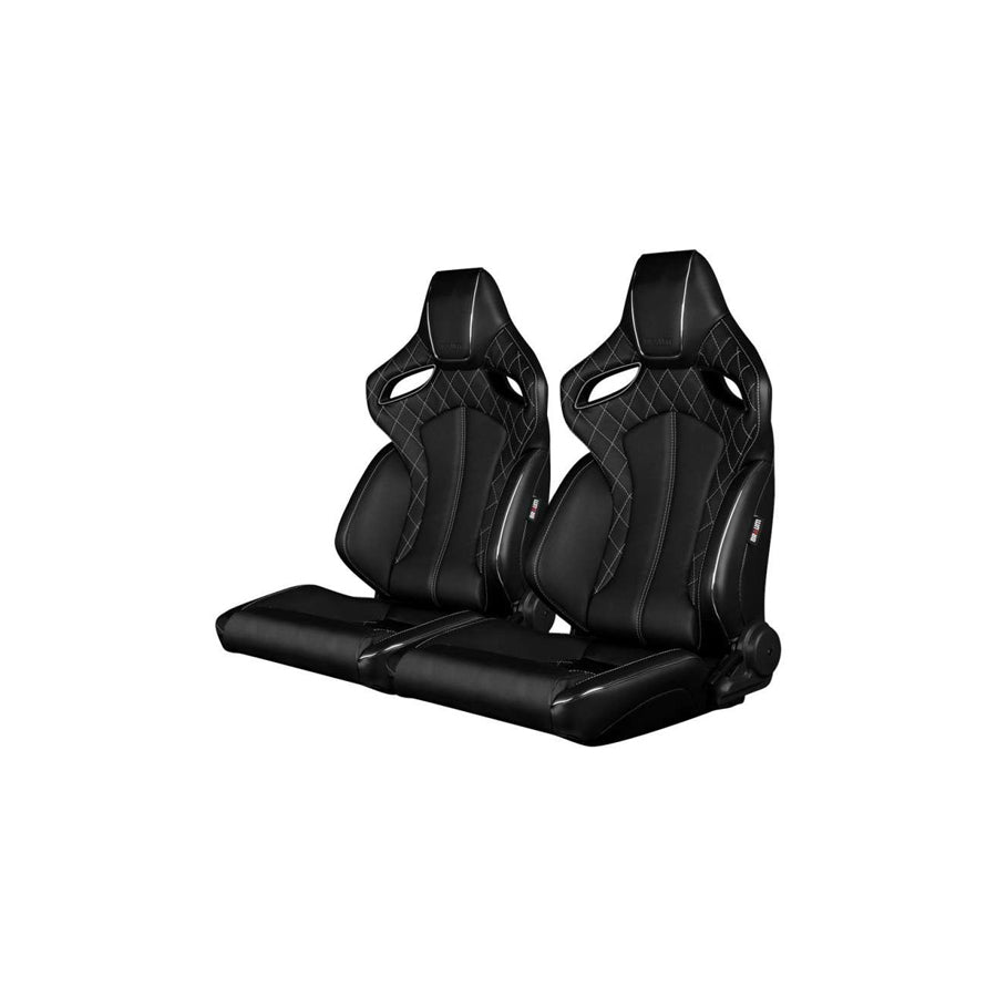 BRAUM Orue Series Racing Seats (Diamond Ed. White Stitching) – Pair
