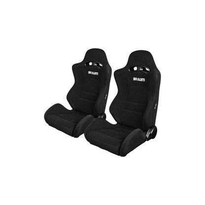 BRAUM S8 Series Racing Seats (Black Cloth) – Pair