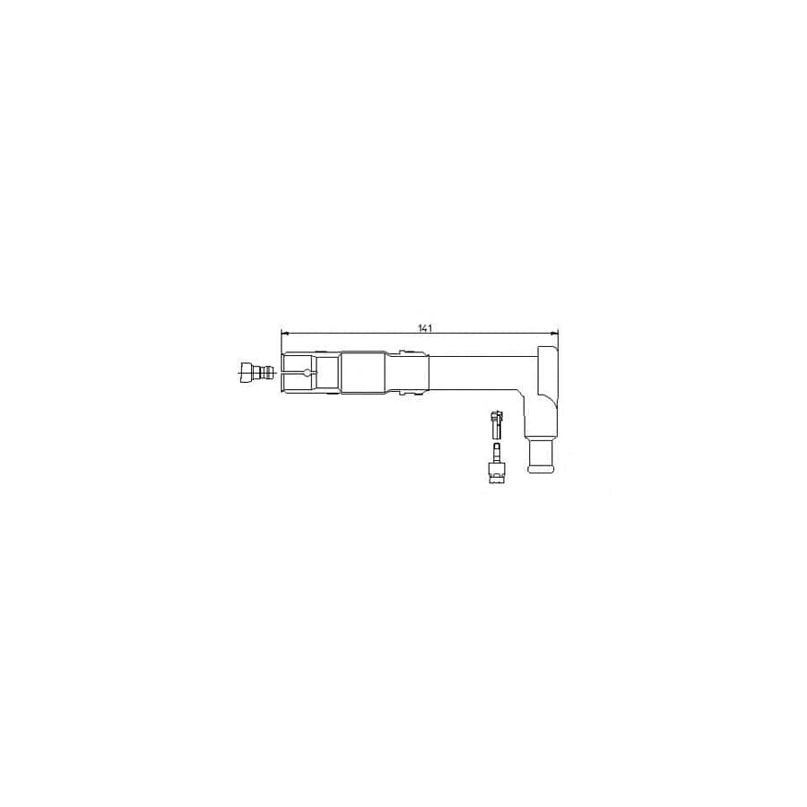 Bremi 13250/1 Plug, Spark Plug Suitable for Mercedes-Benz 190 (W201)