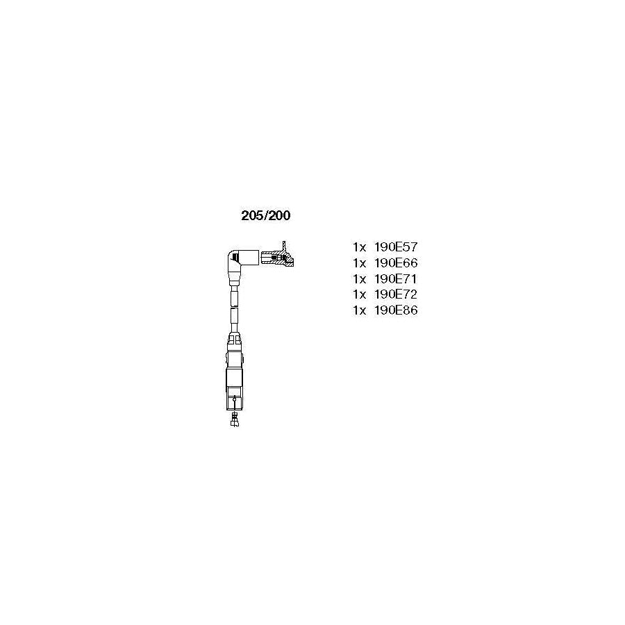 Bremi 205/200 Ignition Cable Kit for VW Passat B5 Estate (3B5)
