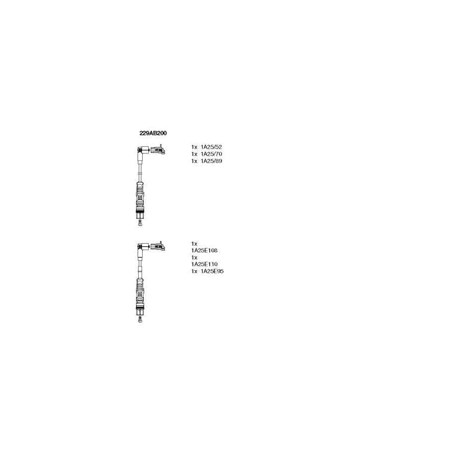 Bremi 229Ab200 Ignition Cable Kit Suitable for Mercedes-Benz V-Class (W638/2)