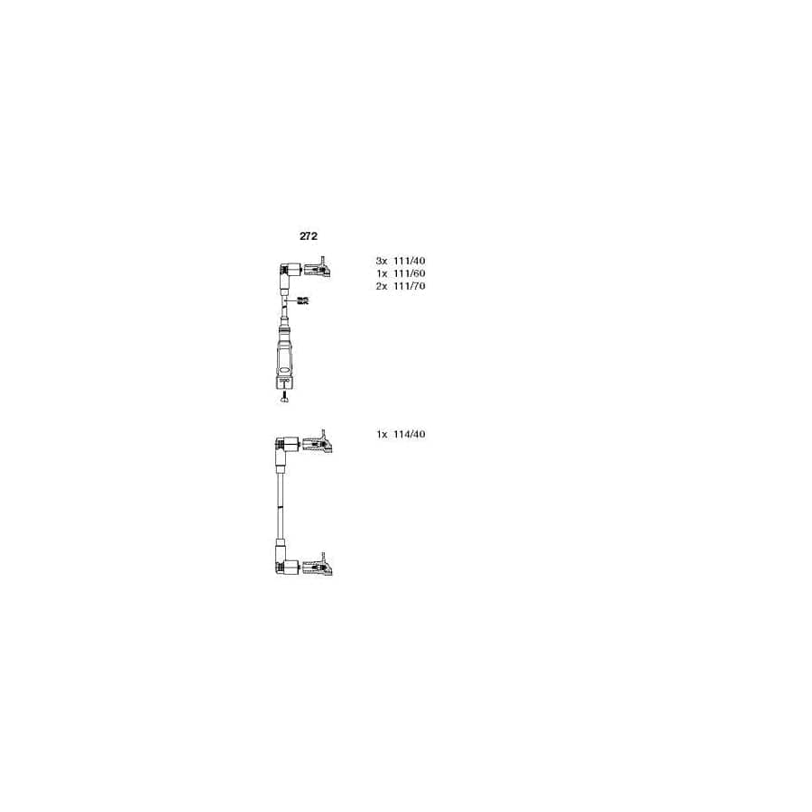 Bremi 272 Ignition Cable Kit for VW Lt